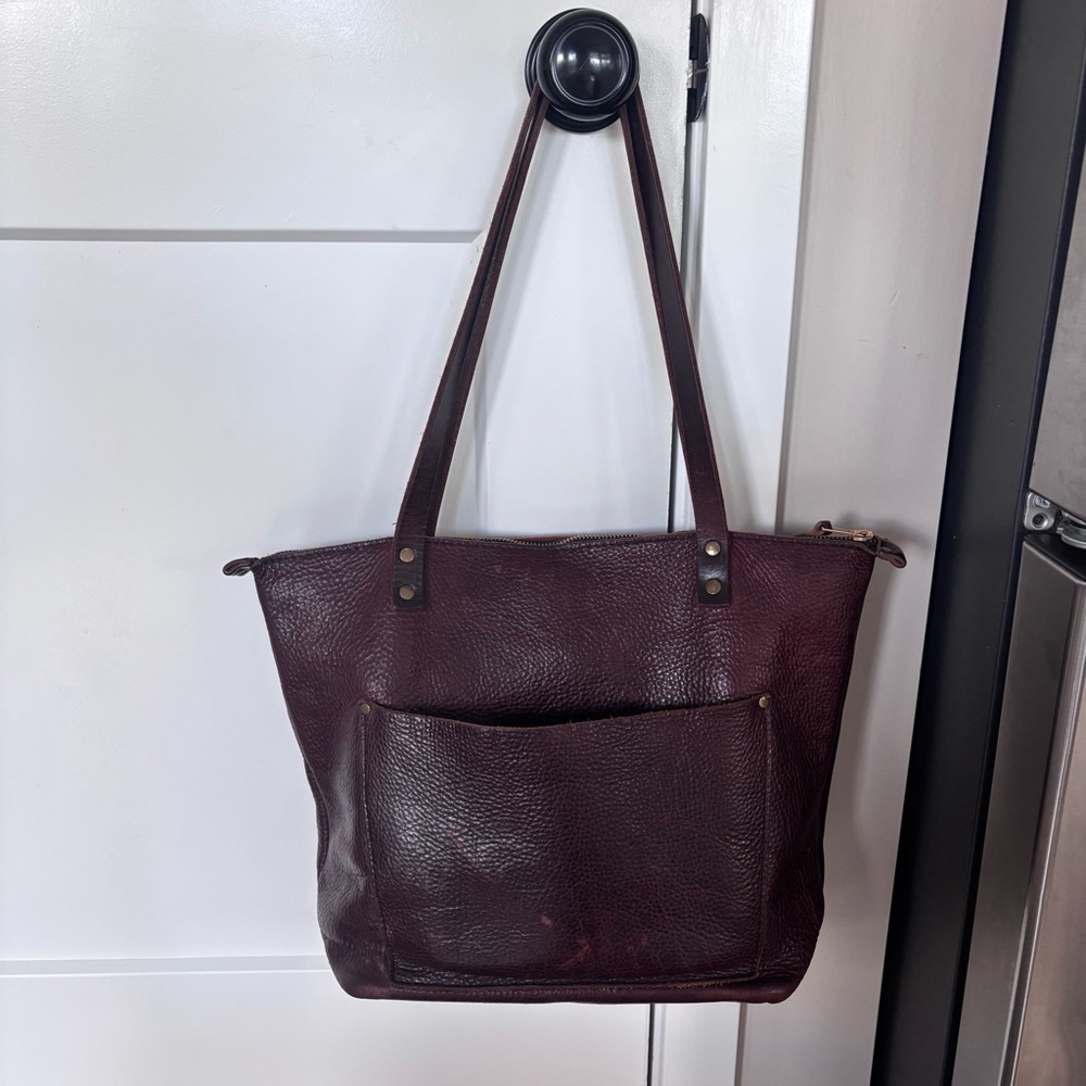 Portland Leather Goods zipper tote